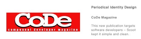 CoDe Magazine identity