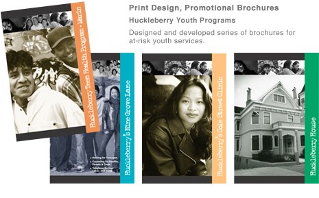 Huckleberry Youth Program brochure design