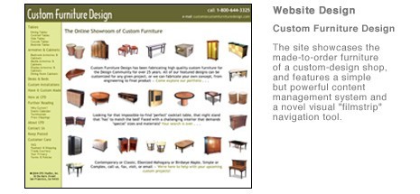 Custom Furniture Design website